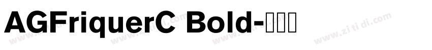 AGFriquerC Bold字体转换